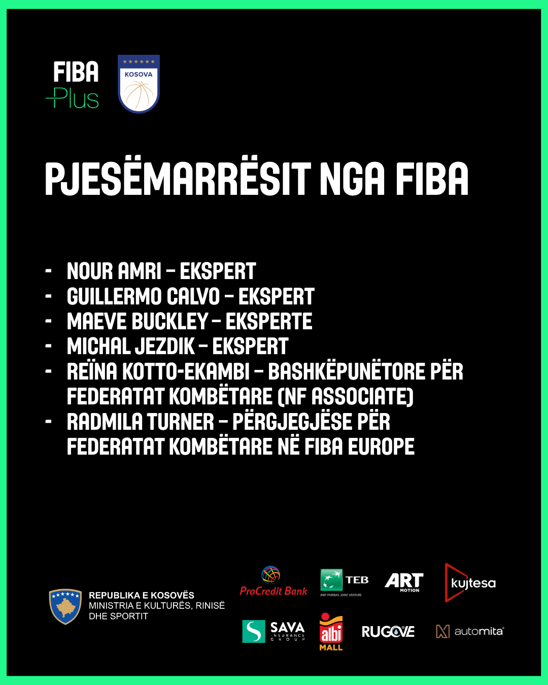 FBK dhe FIBA vazhdojnë rrugëtimin e përbashkët drejt Strategjisë 2026-2030