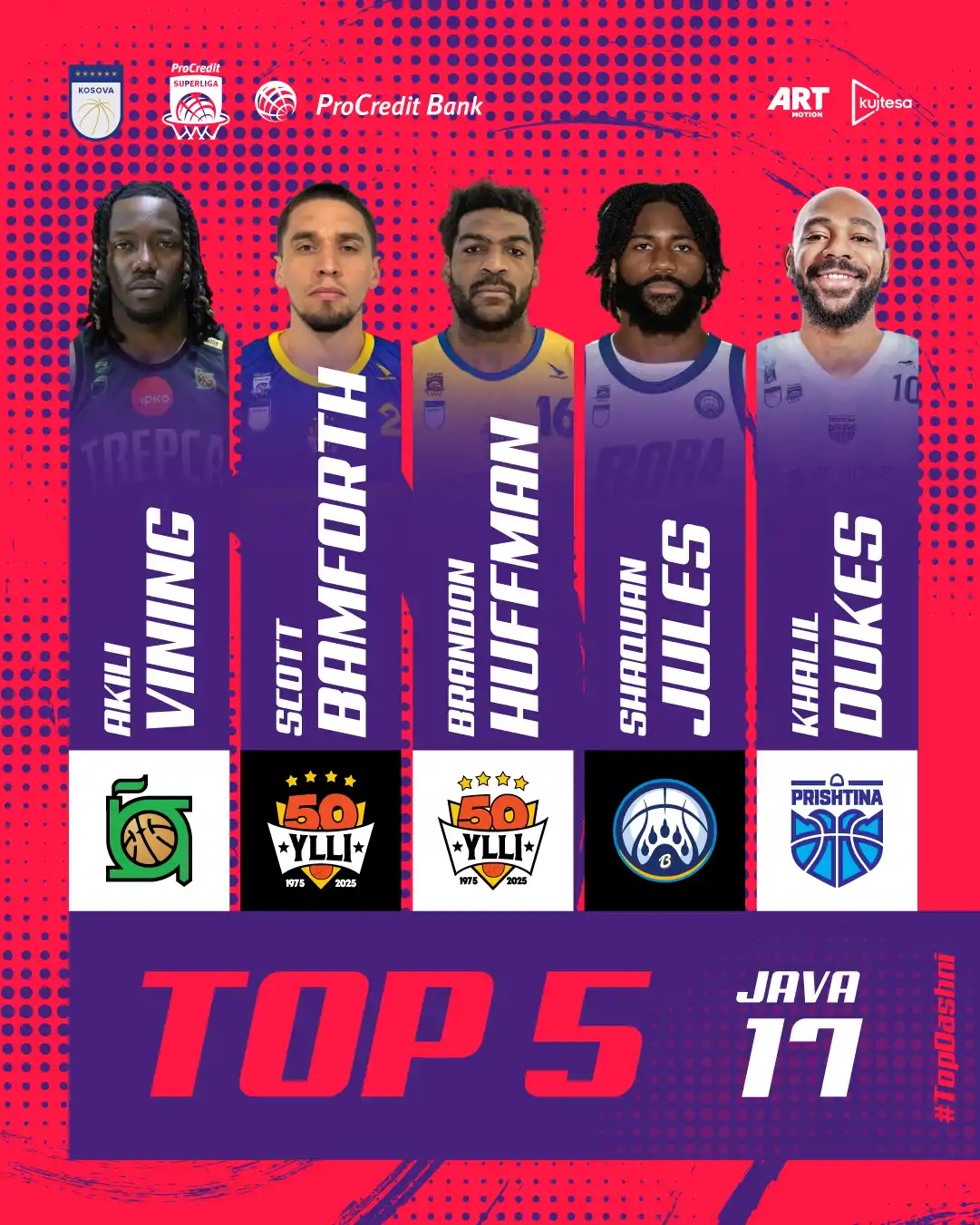 Vining, MVP i derbit dhe javës